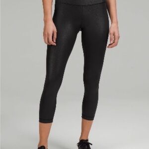 Lululemon Athletica Wunder Train HR Crop in Black